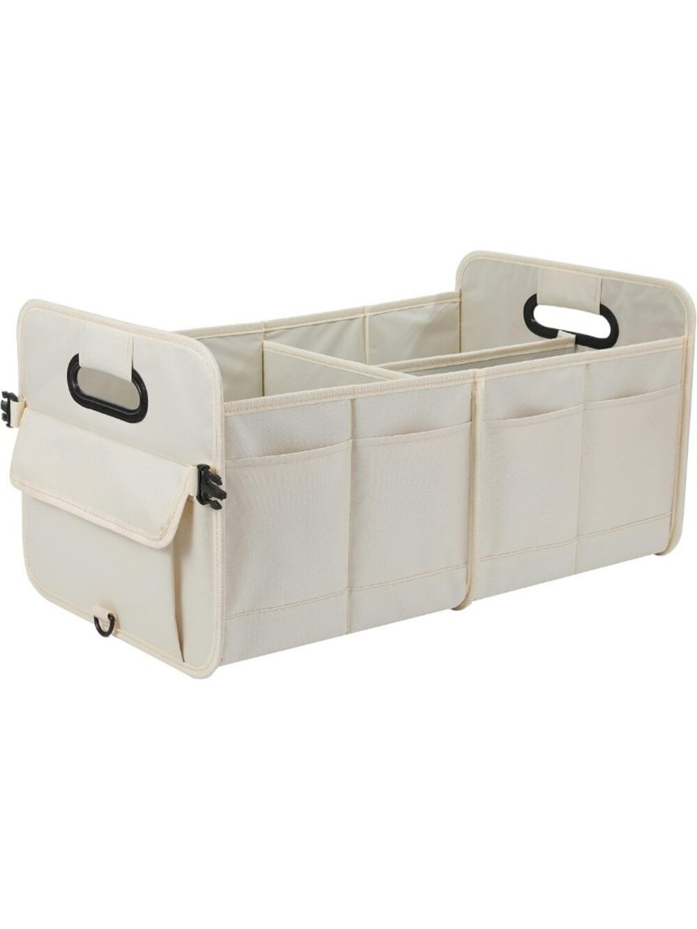 Collapsible Car Trunk Organizer with Multi Compartments & Adjustable Straps